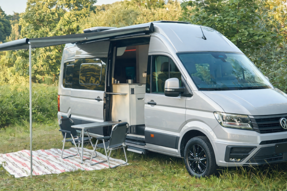 Camper im Grünen